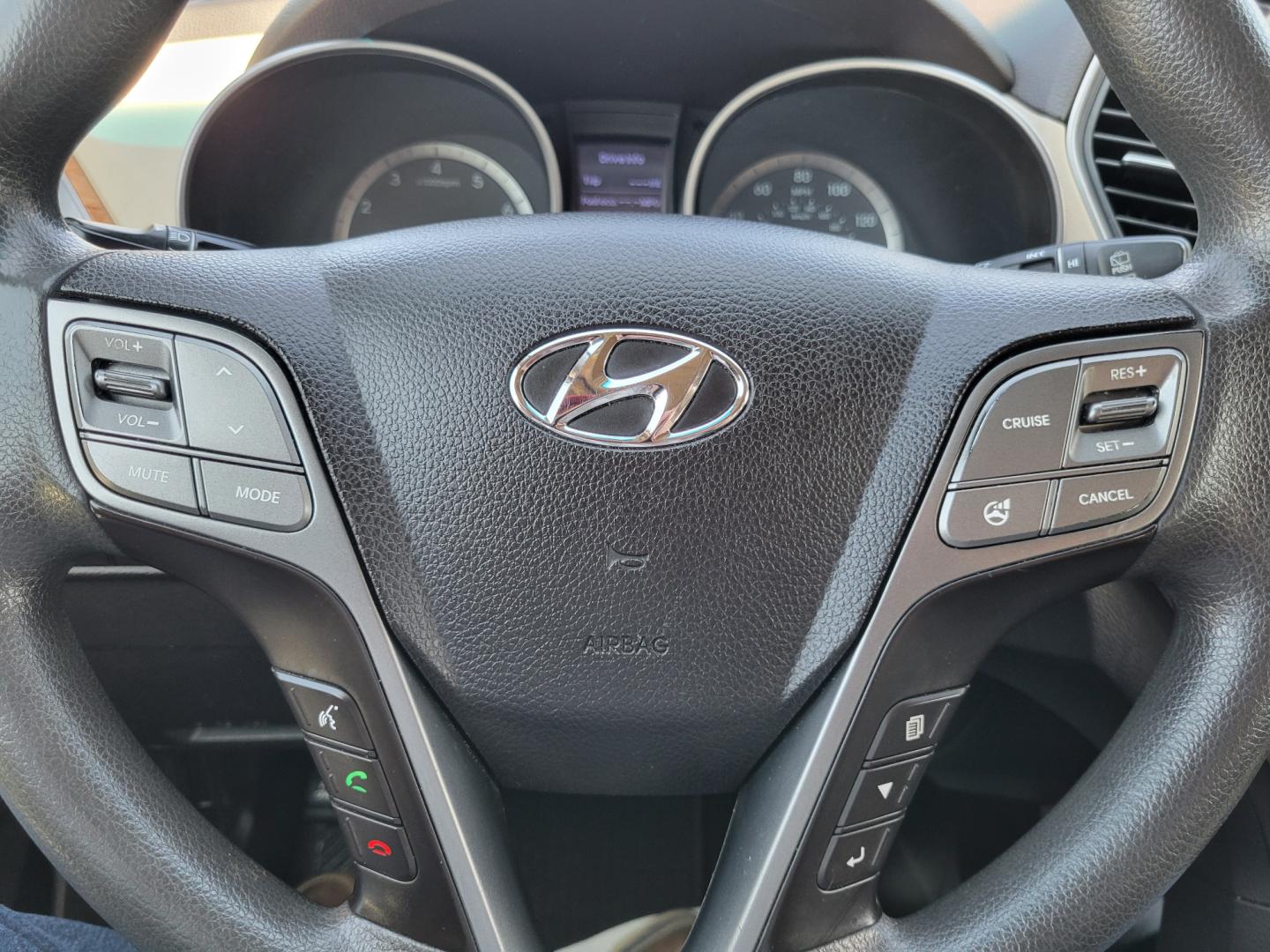 2015 Brown /Tan Hyundai Santa Fe GLS (KM8SMDHF7FU) with an 3.3L V6 engine, 6 Speed Auto transmission, located at 450 N Russell, Missoula, MT, 59801, (406) 543-6600, 46.874496, -114.017433 - Photo#18